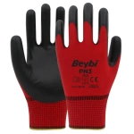 Beybi PN3 Polyester Örme Nitril Eldiven - Görsel 5