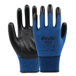 Beybi PN3 Polyester Örme Nitril Eldiven - Görsel 3